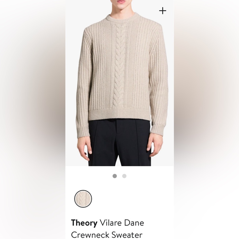 THEORY crew neck sweater